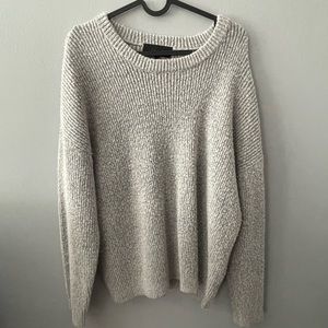 Kendall and Kylie grey knit sweater